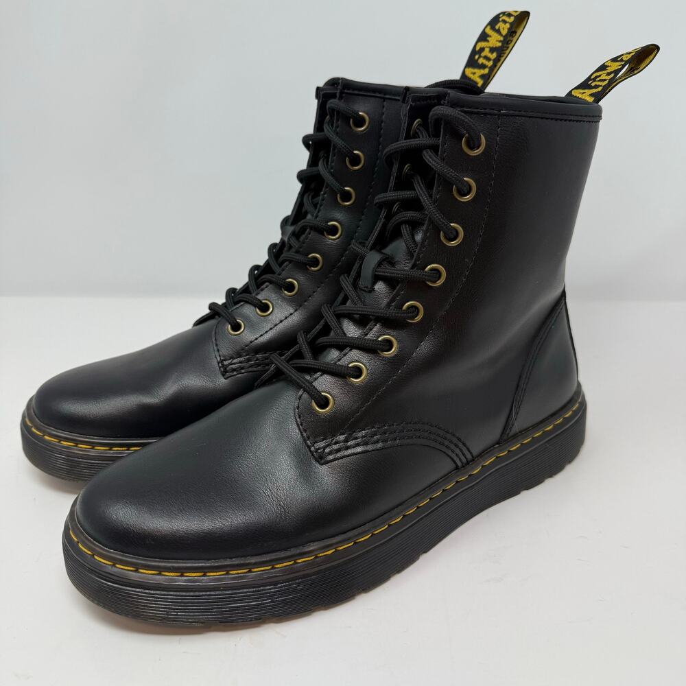 Dr. Martens Zavala Boots Men's 9 Women's 10 Black Combat Boots AW004 SK08V - Picture 10 of 12
